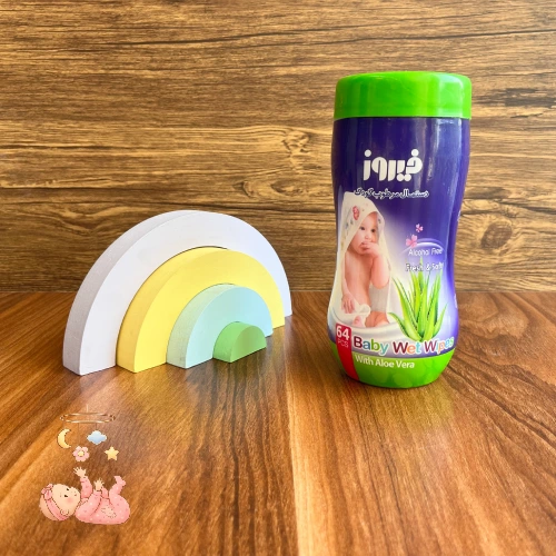 دستمال مرطوب کودک استوانه ای فیروز